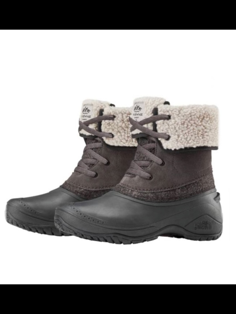 NWOT Gray North Face Women's Shellista II Roll-Down Waterproof Boots| Size 7.5